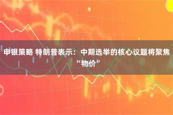 申银策略 特朗普表示：中期选举的核心议题将聚焦 “物价”